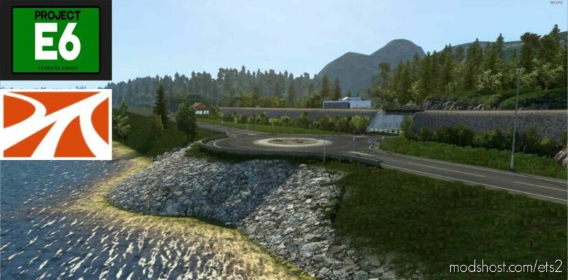 ETS2 Map Mod: Project E6 Promods 2.62 Addon v1.2 (Featured)