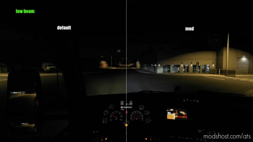 ATS Part Mod: LED headlight for Kenworth T680 v1.0 (Featured)