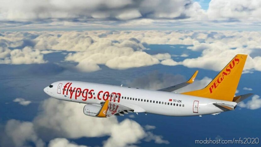 MSFS 2020 737-800 Livery Mod: Pmdg 737-800 Pegasus Airlines V1.1 (Featured)