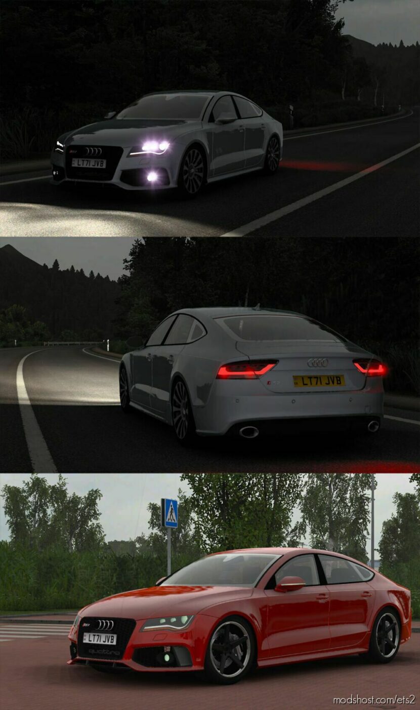 ETS2 Audi Car Mod: RS7 Sportback 2013 4G8 V4.2 1.45 (Featured)