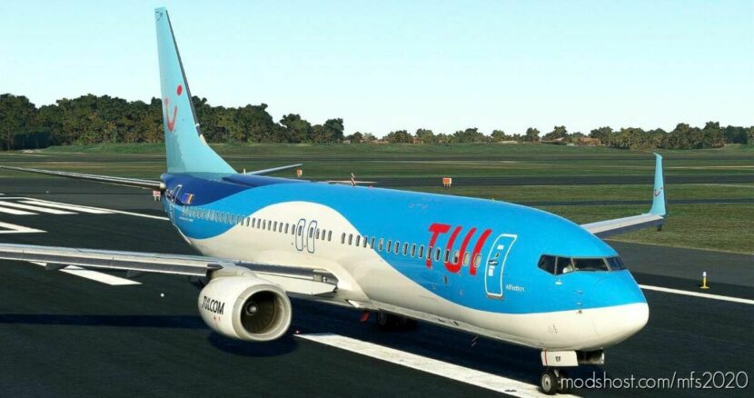 MSFS 2020 737-800 Livery Mod: TUI 737-800 (G-Tawa)_(Oo-Jef) (Featured)