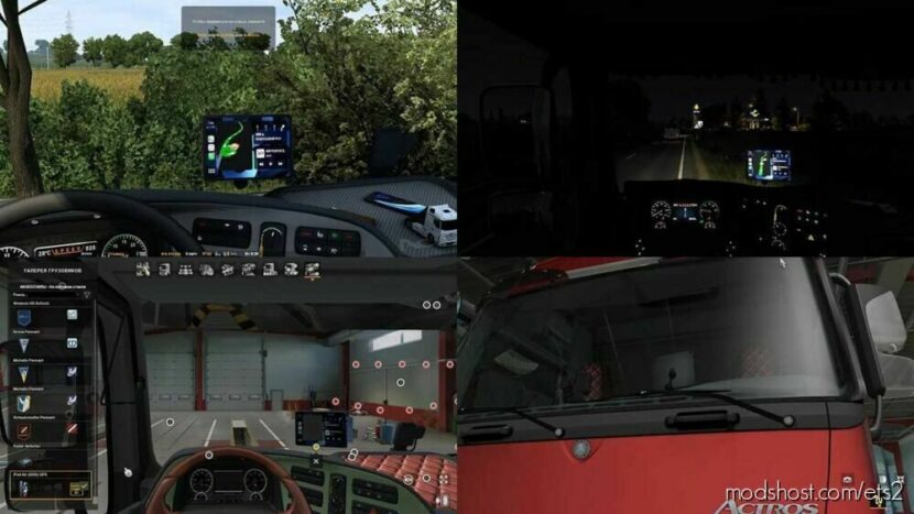 ETS2 Interior Mod: Ipad AIR 2020 GPS Mod (Featured)