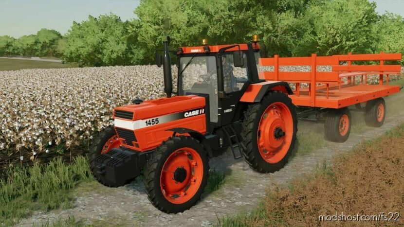 FS22 Kubota Trailer Mod: HAY Wagon With Seats (Featured)