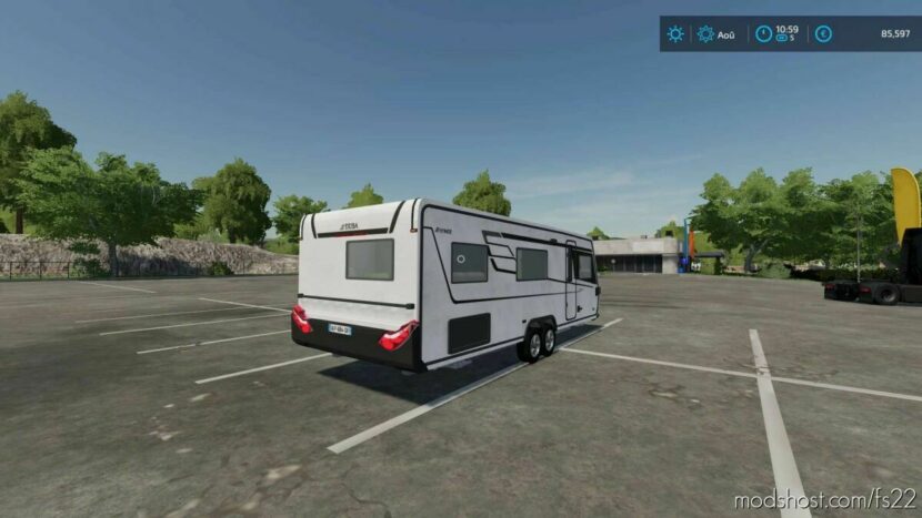 FS22 Trailer Mod: Caravane Eriba (Featured)