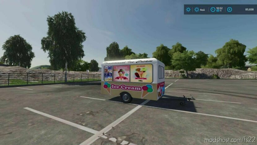 FS22 Mod: ICE Cream Trailer (Featured)