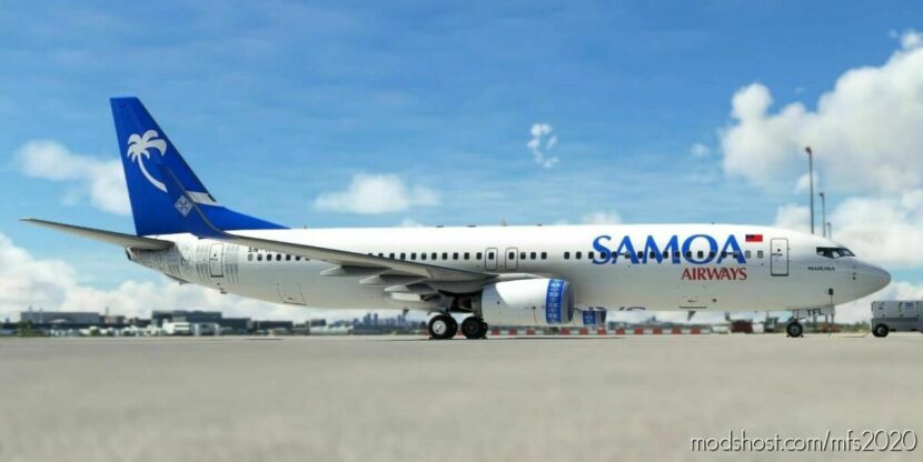 MSFS 2020 737-800 Livery Mod: Pmdg 737-800 Samoa Airways – 5W-Tfl (Featured)