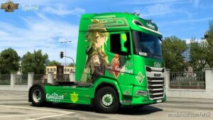 ETS2 DAF Mod: XG & XG+ Collei – Genshin Impact Skin (Image #2)