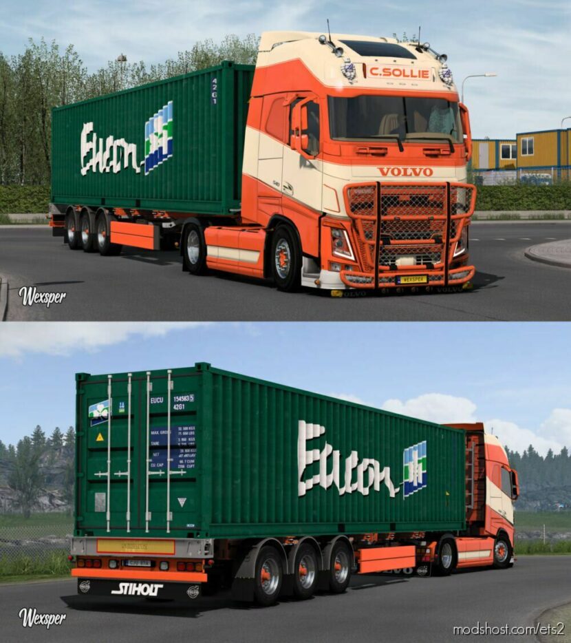 ETS2 Mod: Volvo FH16 2012 C. Sollie Skin Pack By Wexsper (Featured)