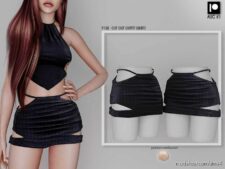 Sims 4 Elder Clothes Mod: CUT OUT Outfit (Skirt) P130 (Featured)