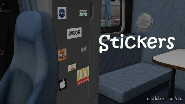 ATS Part Mod: Cabin's Refrigerator Stickers v1.0 1.45 (Featured)