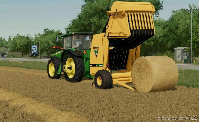 FS22 Trailer Mod: Vermeer 605N Round Baler (Featured)