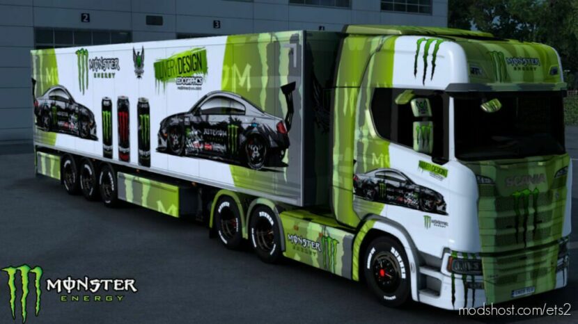 ETS2 Scania Mod: Monster Energy Skin (Featured)