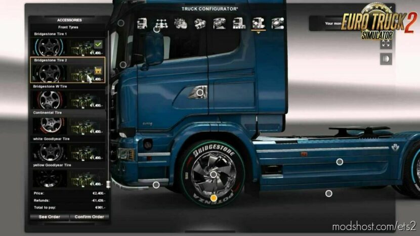 ETS2 Part Mod: Sports Wheels Pack v1.2 1.45 (Featured)