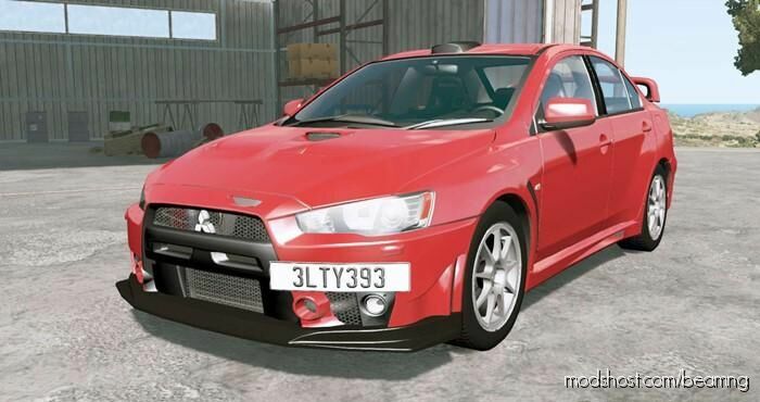 BeamNG Mitsubishi Car Mod: 2009 Mitsubishi Lancer Evolution X FQ-400 (Featured)