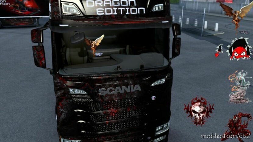 ETS2 Scania Part Mod: Wind Stickers (Featured)