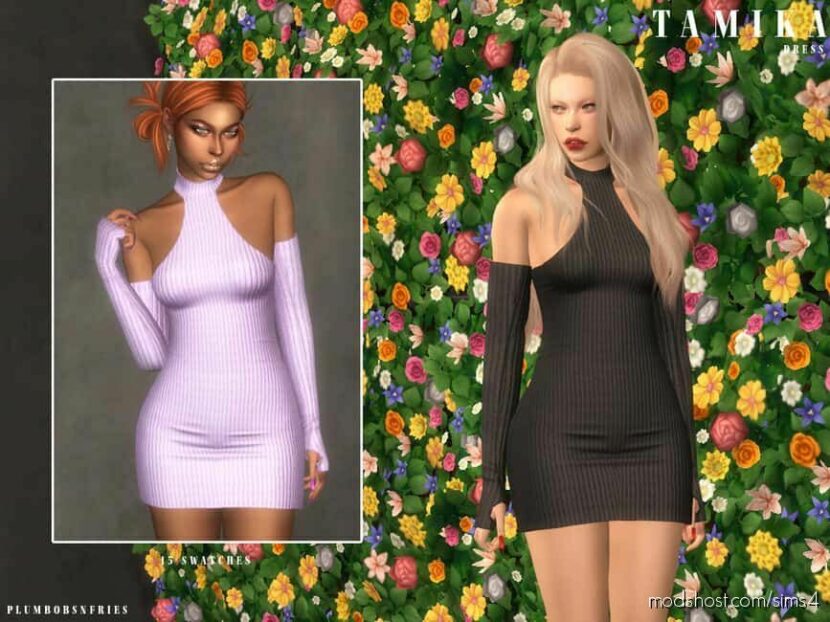 Sims 4 Elder Clothes Mod: Tamika | Dress (Featured)