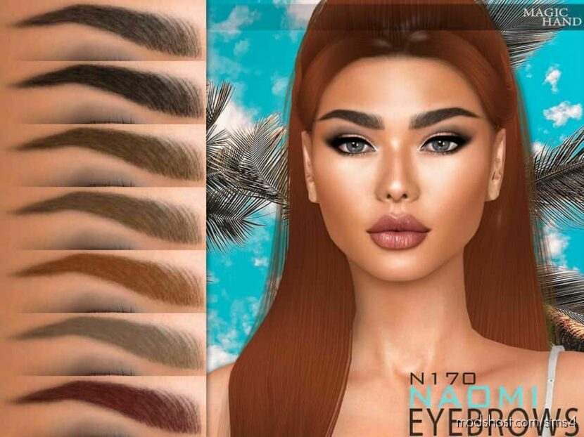 Sims 4 Hair Mod: Naomi Eyebrows N170 (Featured)