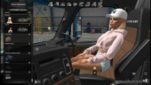 ETS2 Interior Mod: Girls Passenger by Chris Mursaat v1.2 1.45 (Image #2)