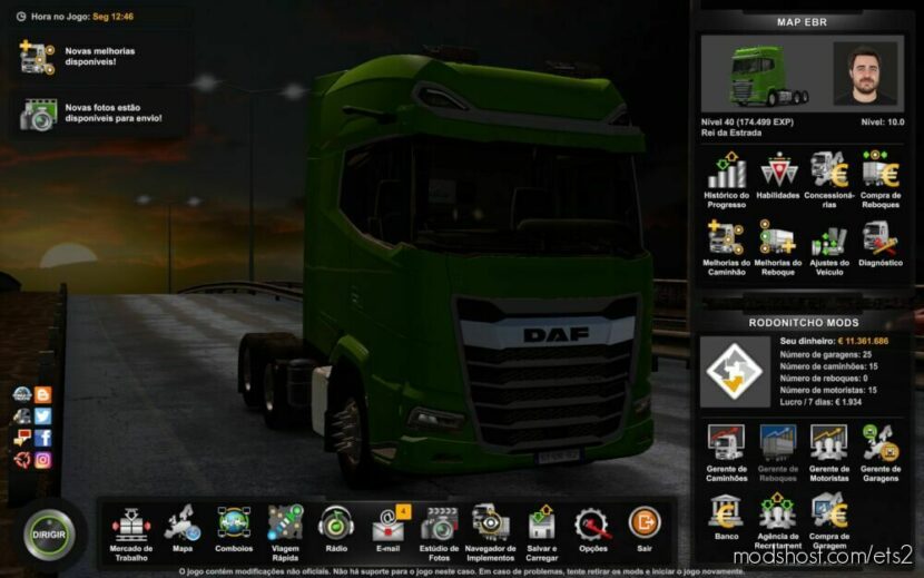 ETS2 Save Mod: Profile Map EBR 1.45 (Featured)