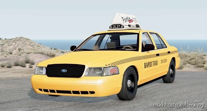 BeamNG Ford Car Mod: Crown Victoria Taxi 1998 (Featured)