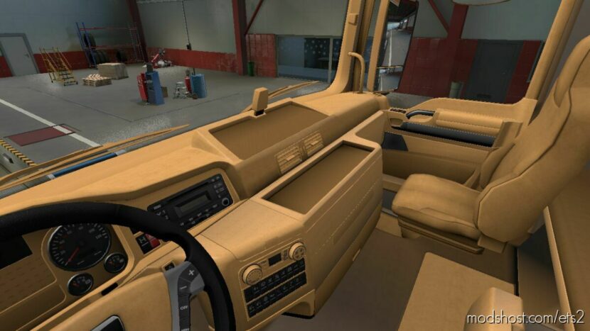 ETS2 MAN Mod: TGX creme gold interior (Featured)