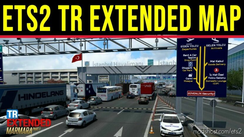 ETS2 Mod: TR Extended Map v1.45 (Featured)