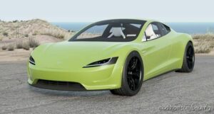 BeamNG Tesla Car Mod: Roadster Prototype 2017 V1.8 (Featured)