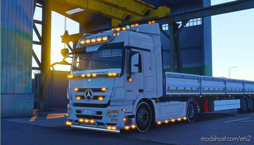 ETS2 Truck Mod: MB Actros MP3 Edit by Yunus v1.0 1.45 (Featured)