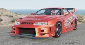 BeamNG Car Mod: Chargespeed Supra Super GT Style Wide Body KIT (Featured)