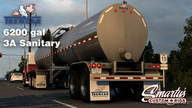 ATS Trailer Mod: Tremcar 3A Sanitary v1.4.3 1.45 (Featured)