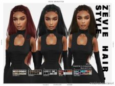 Sims 4 Female Mod: Patreon Zevie Hairstyle (Featured)