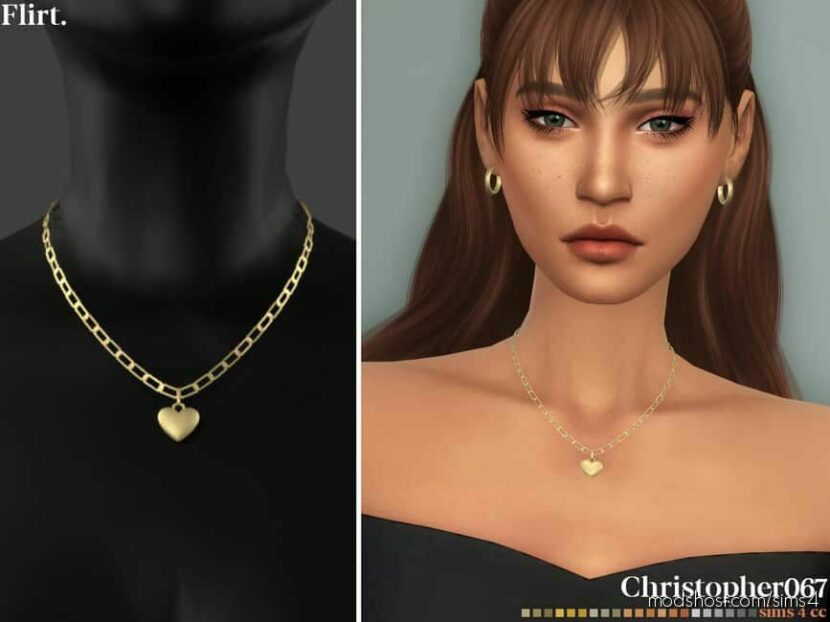 Sims 4 Accessory Mod: Flirt Necklace (Featured)