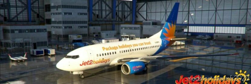 MSFS 2020 Livery Mod: Pmdg B737-600 JET2 Holidays G-Gdfo V1.1 (Featured)