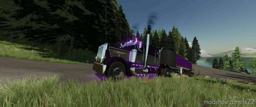 FS22 Peterbilt Truck Mod: 389 Custom FIX V2.0 (Featured)