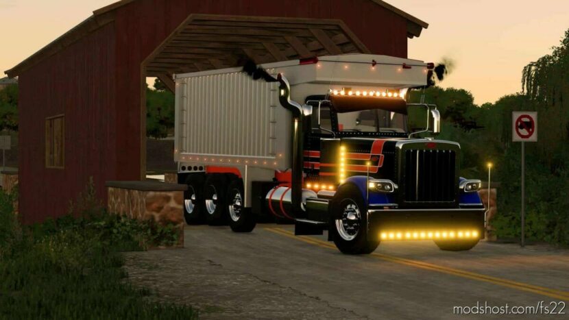 FS22 Peterbilt Mod: Doomsday Peterbilt 389 Dump Truck (Featured)