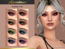 Sims 4 Eyeshadow Makeup Mod: Anonimux – Eyeshadow N24 (Featured)