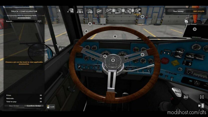 ATS Part Mod: Custom Steering Wheel v1.45.13 (Featured)