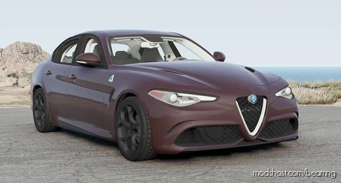 BeamNG Alfa Romeo Car Mod: Giulia Quadrifoglio (952) 2016 (Featured)