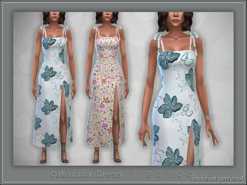 Sims 4 Party Clothes Mod: Catarina Dress (Featured)