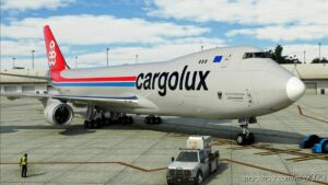 MSFS 2020 747-8F Livery Mod: Cargolux Lx-Vce (Image #2)