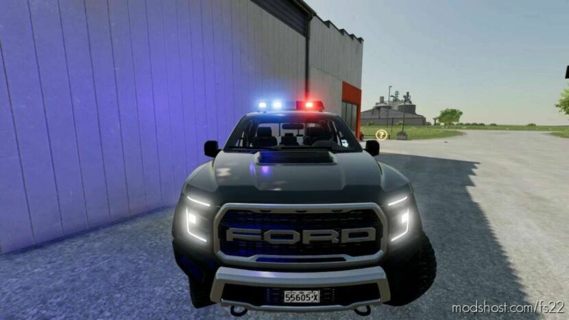 FS22 Ford Car Mod: F150 Raptor Police/Civilian (Featured)