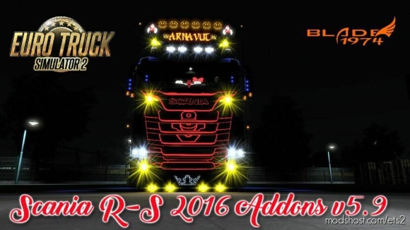 ETS2 Part Mod: Scania R-S 2016 Addons V5.9 1.45 (Featured)