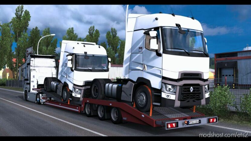 ETS2 Standalone Trailer Mod: Ownable Estepe Truck Transporter 1.45 (Featured)