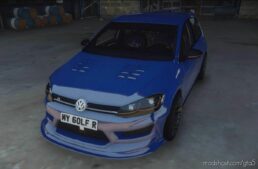 GTA 5 Volkswagen Vehicle Mod: 2020 VW Golf R MK7 Stance Add-On / Fivem | Extras (Featured)