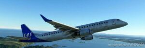 MSFS 2020 Embraer Livery Mod: SAS Embraer 195 (Virtualcol) (Featured)