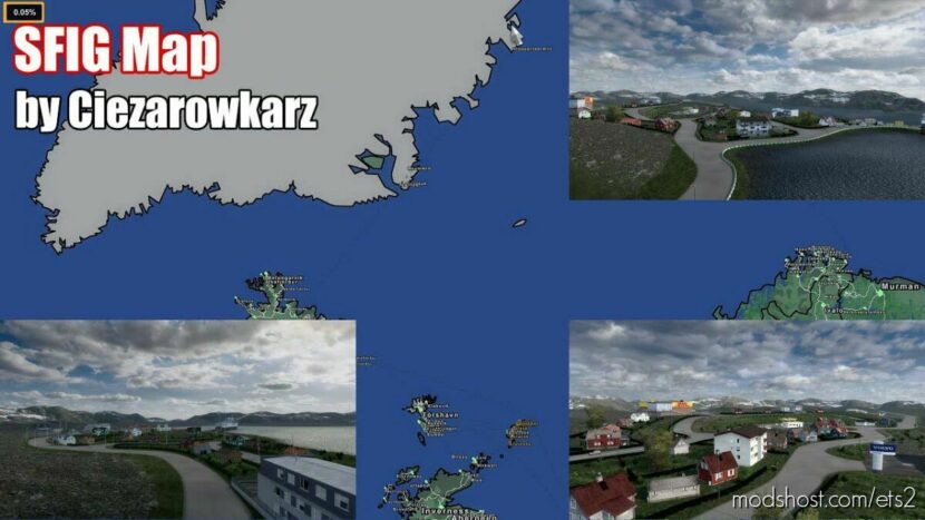 ETS2 Mod: SFIG Map Promods Addon Fix Crash v0.5 (1.1) 1.45 (Featured)