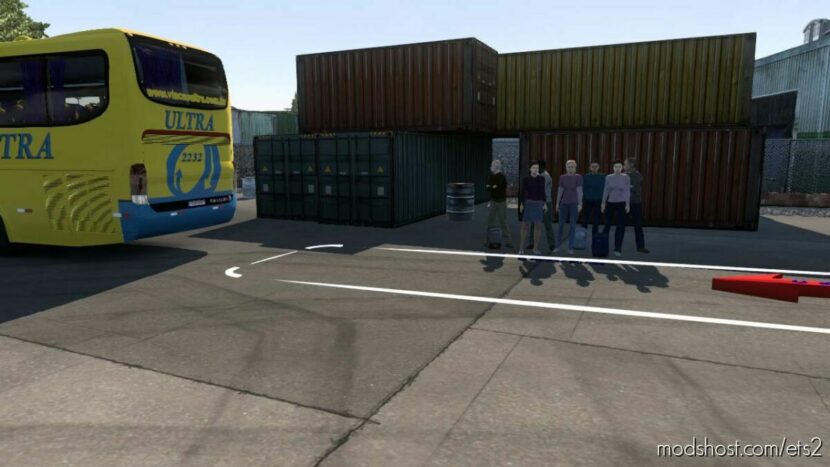 ETS2 Mod: Passenger mod for Bus v1.45 (Featured)