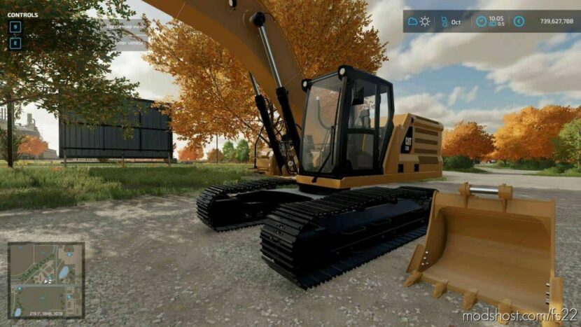 FS22 Caterpillar Forklift Mod: CAT 336 NXT GEN (Featured)