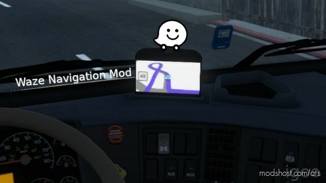 ATS Interior Mod: Waze Navigation Mod ATS v1.45 (Featured)