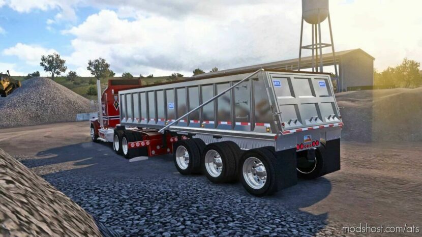 ATS Standalone Mod: Mate Tri-Axle END Dump Trailer Ownable 1.45 (Featured)